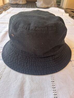 Classic Black Cotton Bucket Hat